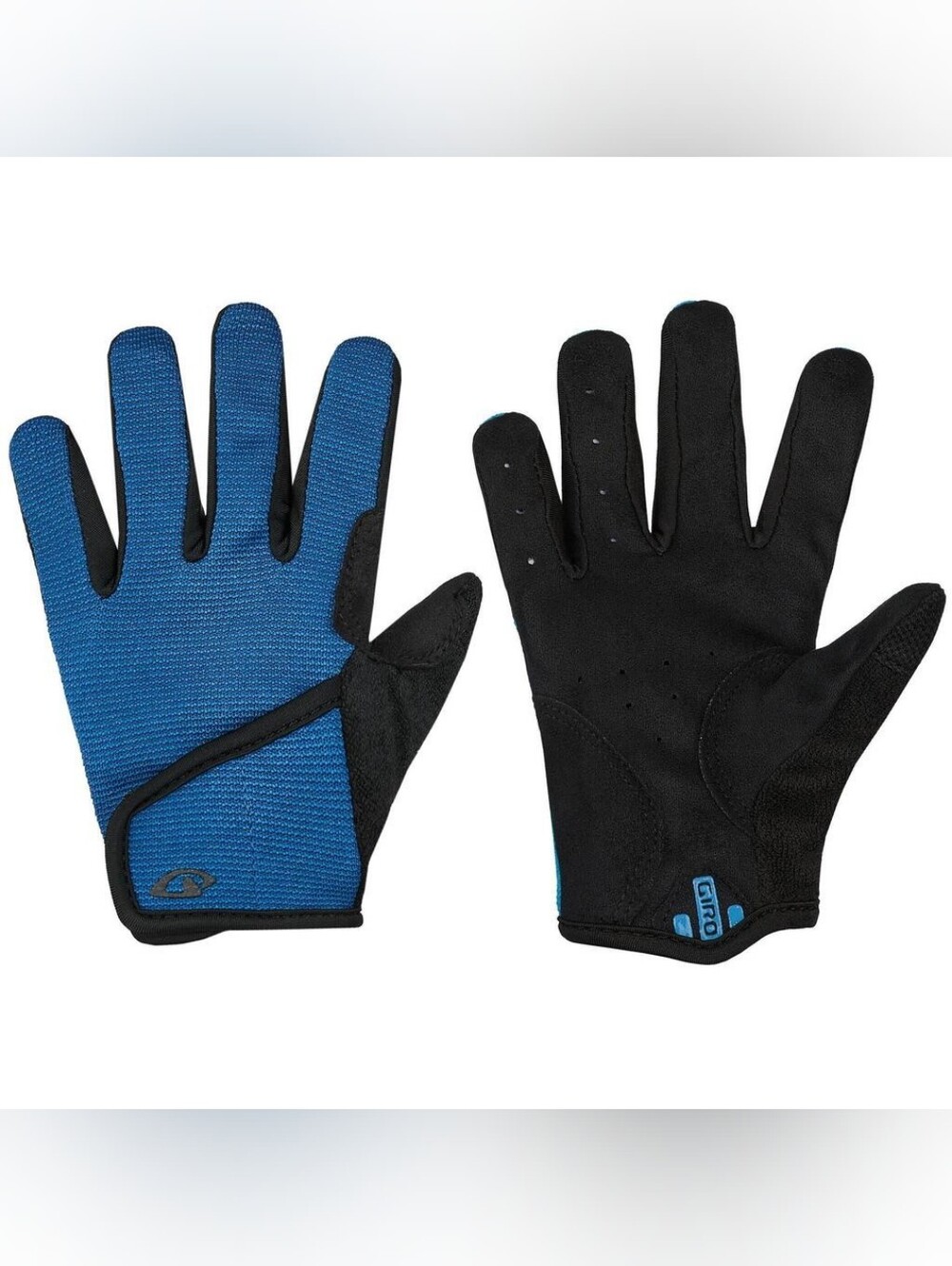 Giro DND Jr II Youth Full-Finger Cycling Gloves AX Suede Palm Blue & Black